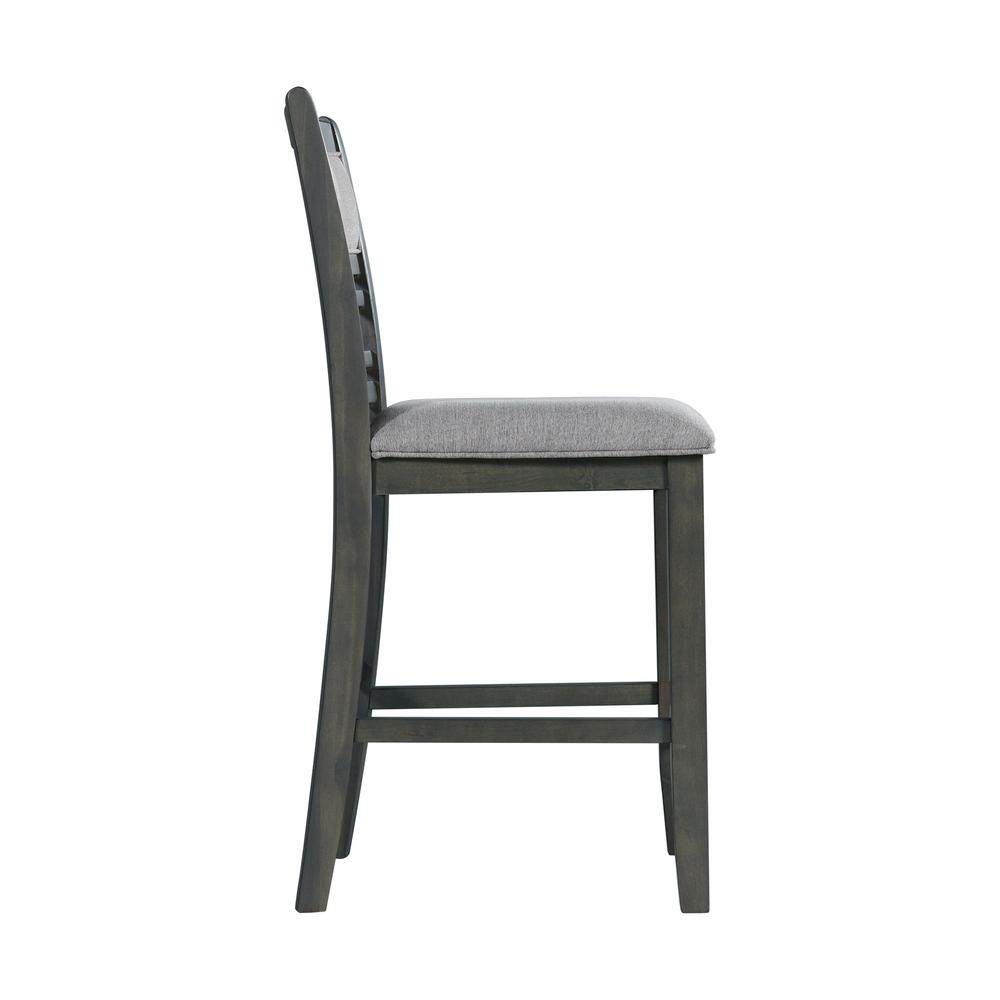 Taylor Counter Height Side Chair Set in Gray. Picture 6
