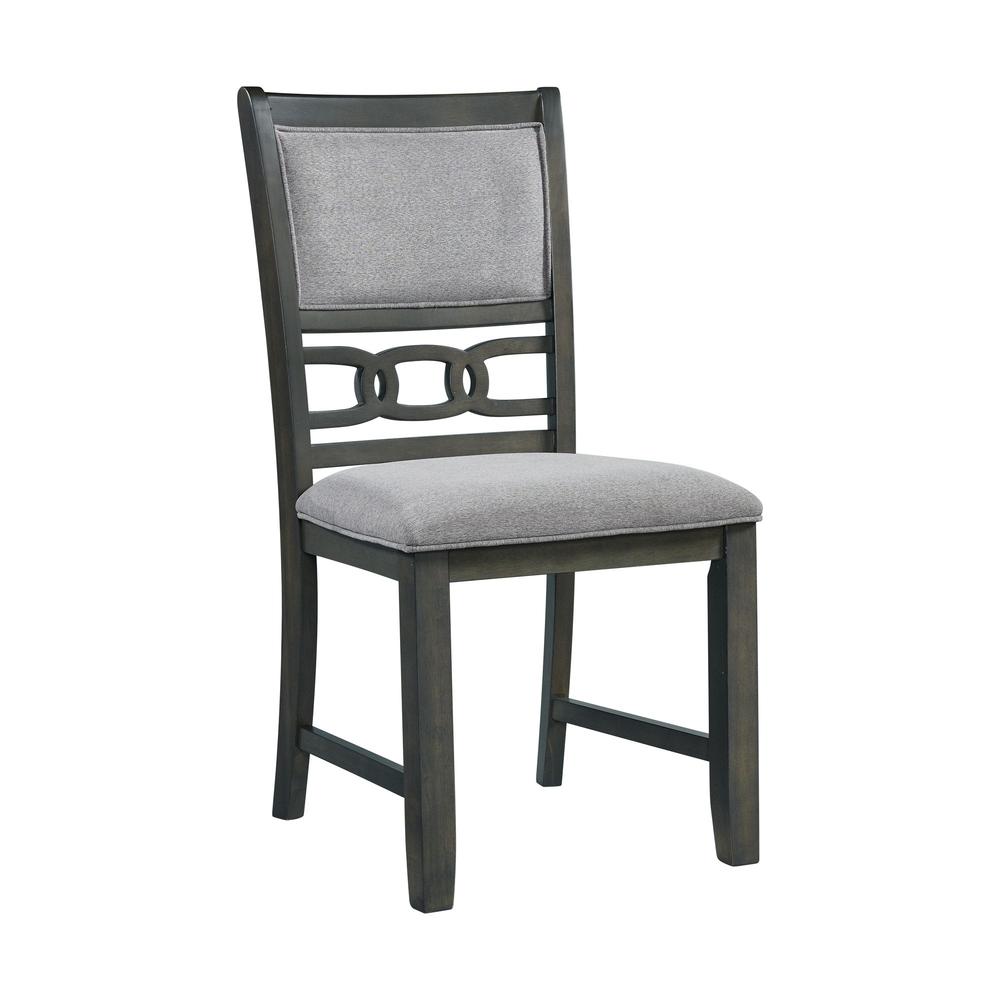Taylor Standard Height Side Chair Set in Gray. Picture 4