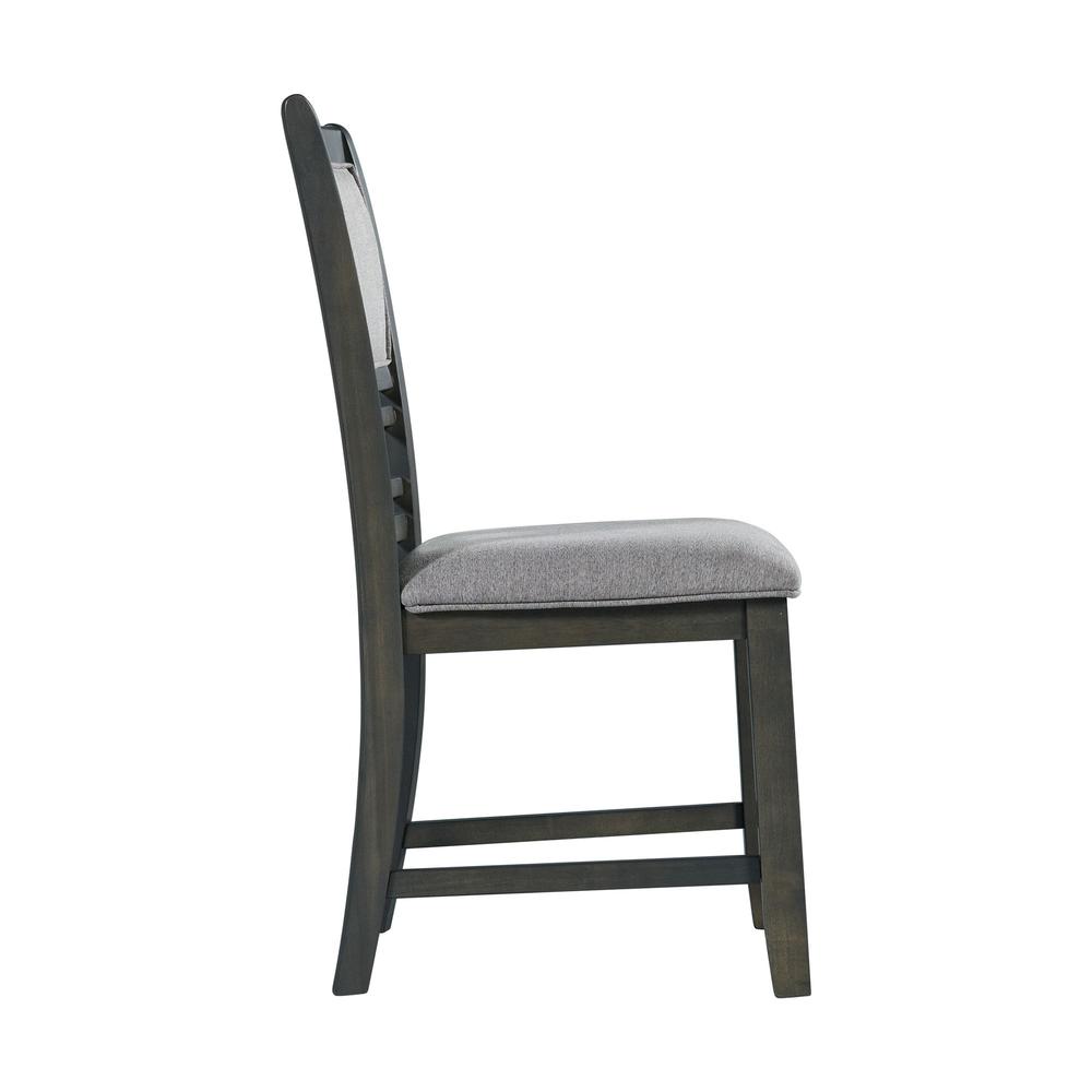 Taylor Standard Height Side Chair Set in Gray. Picture 6