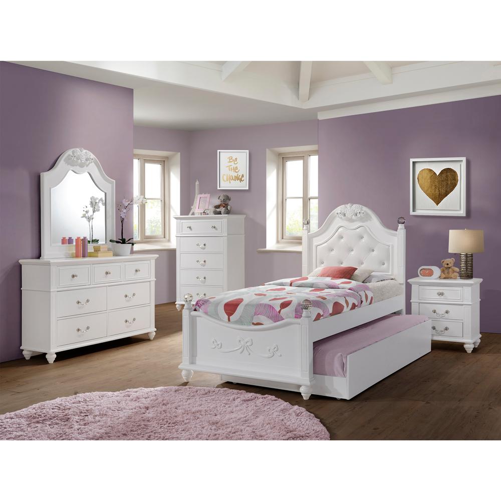 Annie Twin Platform 4PC Bedroom Set. Picture 17