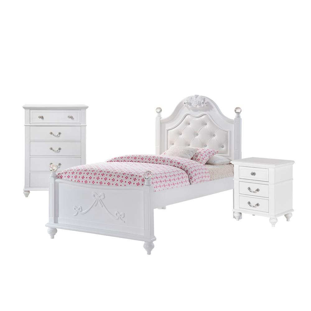 Annie Twin Platform 3PC Bedroom Set w/ Storage Trundle. Picture 16