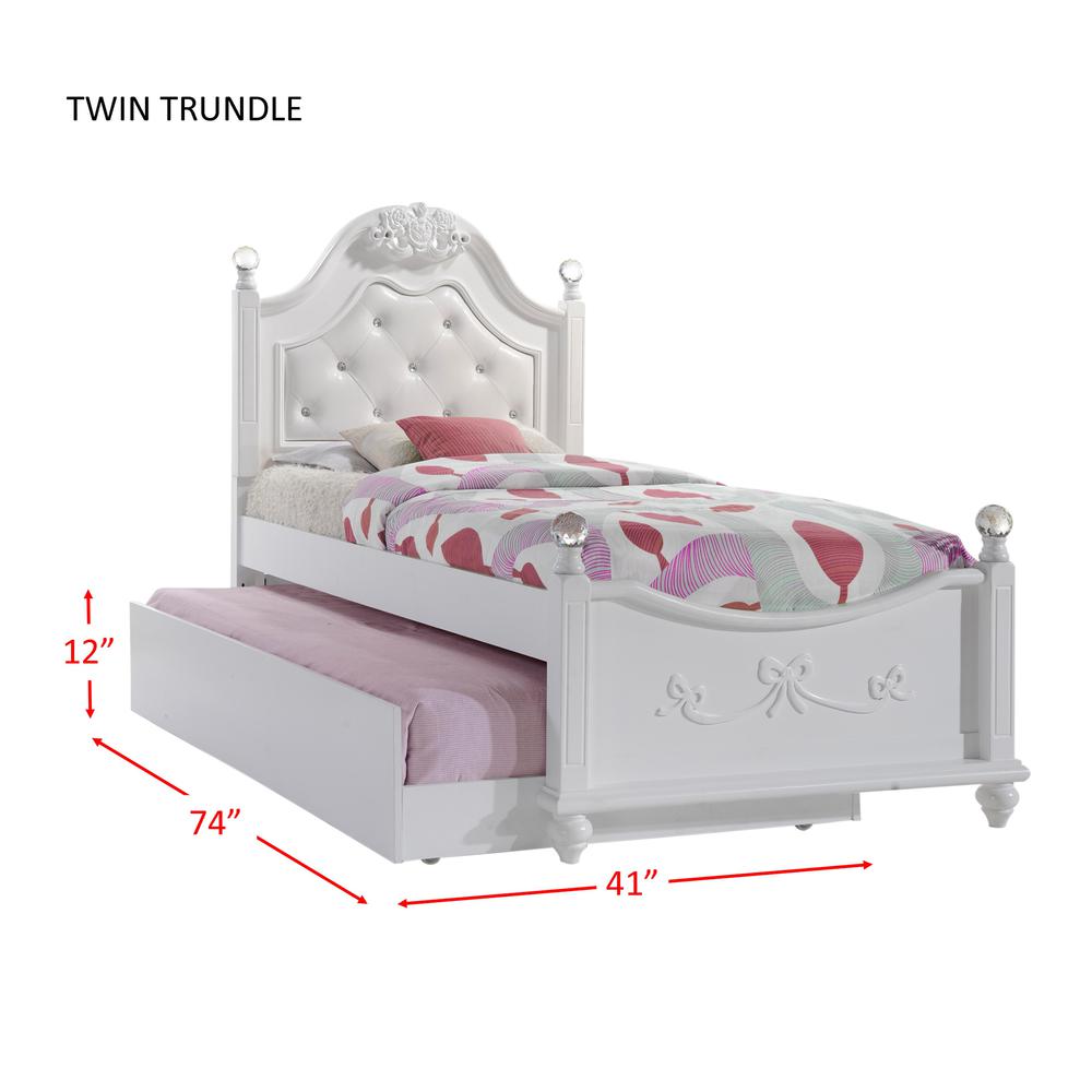 Annie Twin Platform 3PC Bedroom Set w/ Storage Trundle. Picture 20