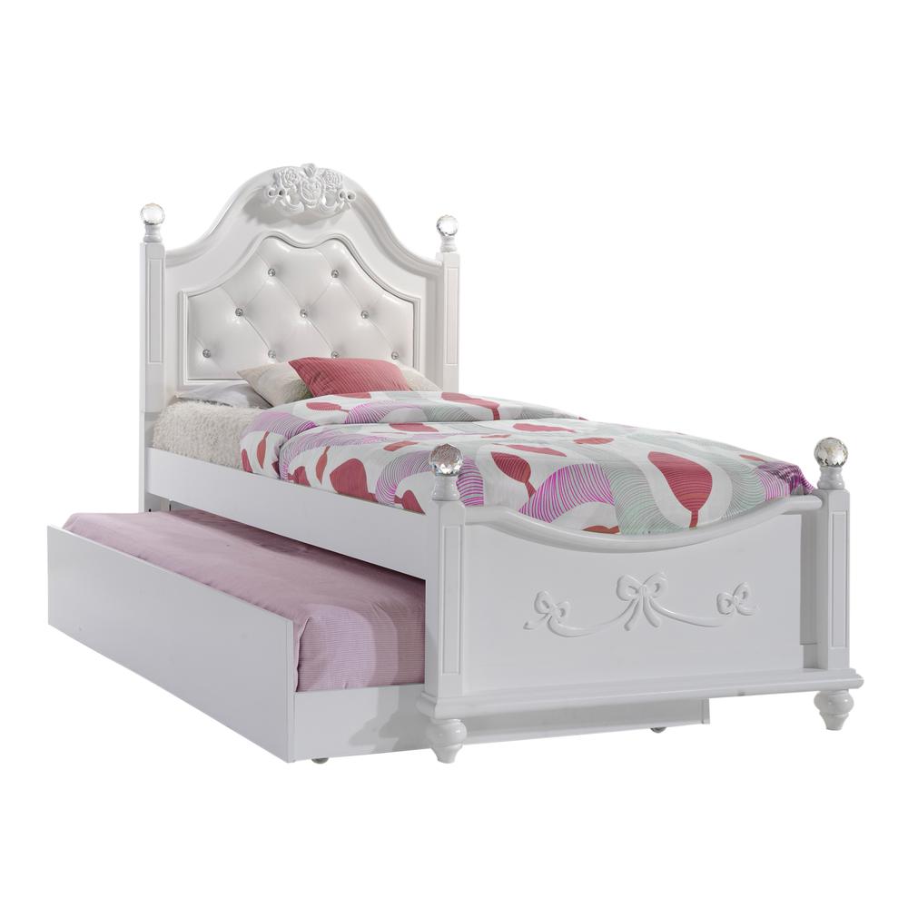 Annie Twin Platform 4PC Bedroom Set w/ Storage Trundle. Picture 2