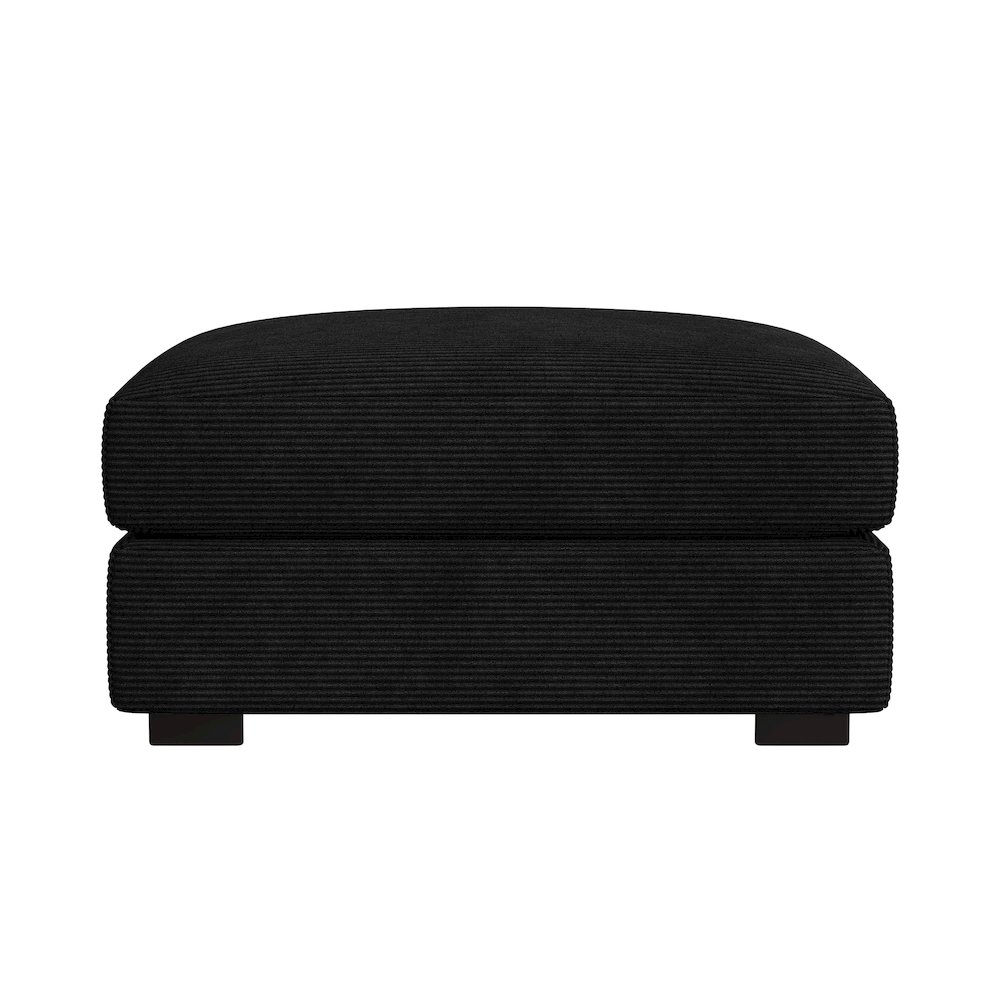 Arizona Modular Ottoman in Steno Black. Picture 4