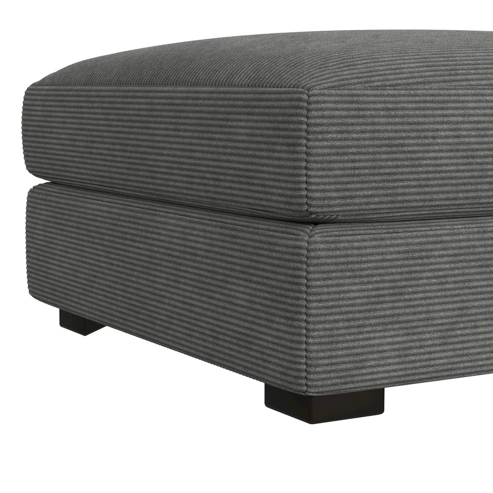 Mesa Modular 7PC Sectional Set with RHF Chaise in Steno Charcoal. Picture 8