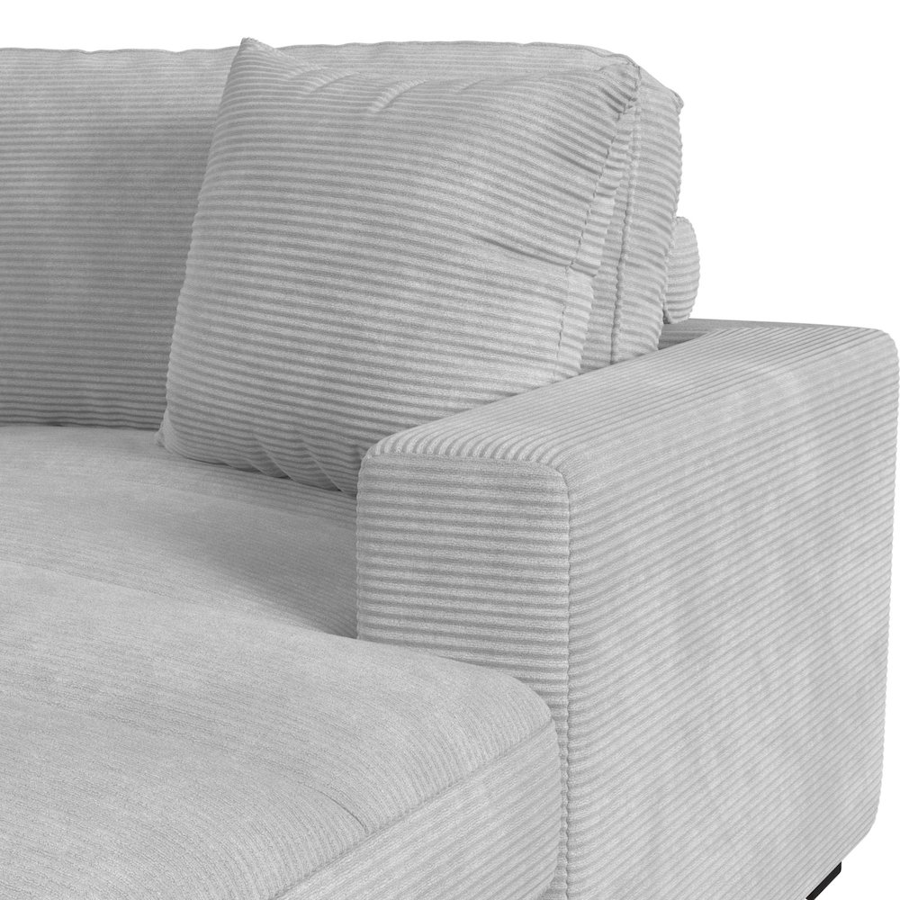 Mesa Modular 3PC Sectional Set with RHF Chaise in Steno Stone. Picture 6