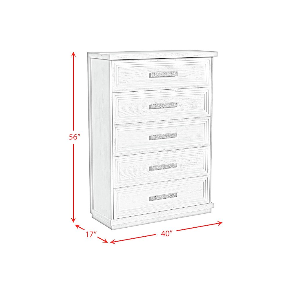 Rhiannon King Storage 3PC Bedroom Set in Antique White. Picture 10