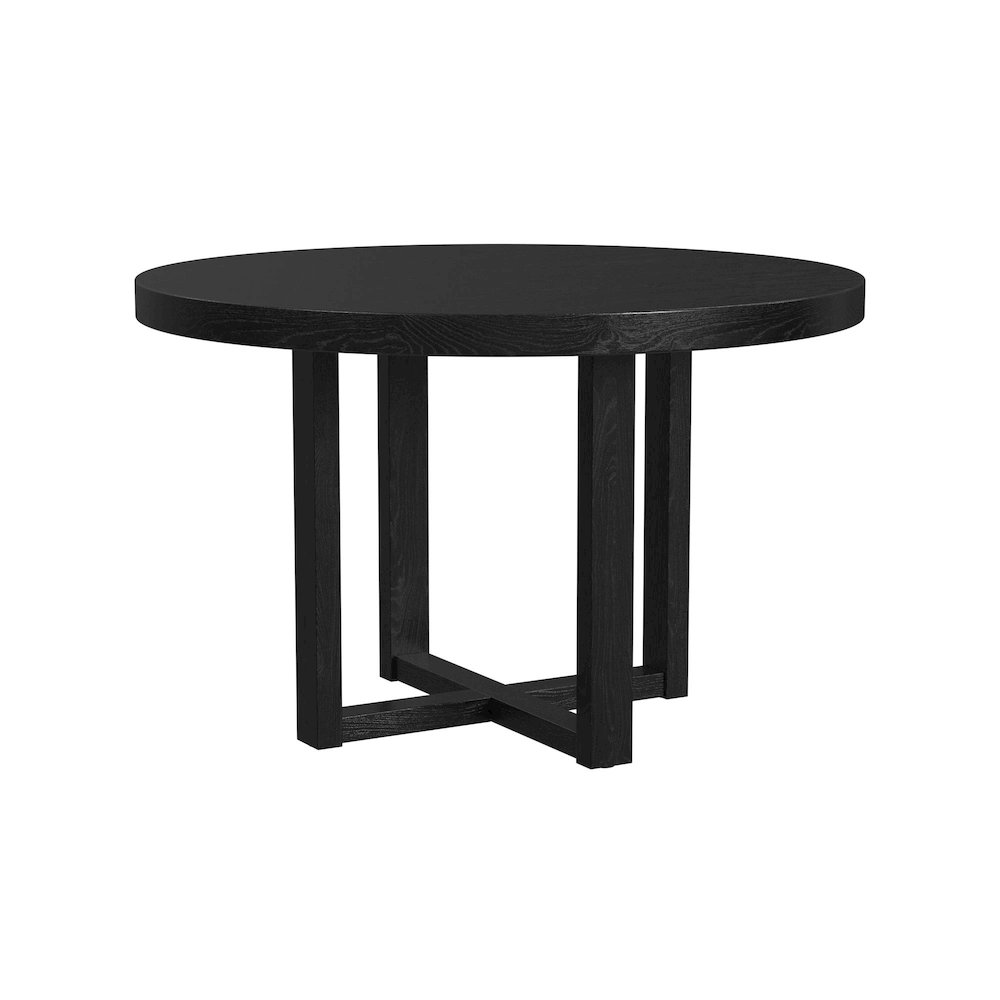 Grenada 5PC Standard Height Dining Set in Black-Table and Four Chairs. Picture 3