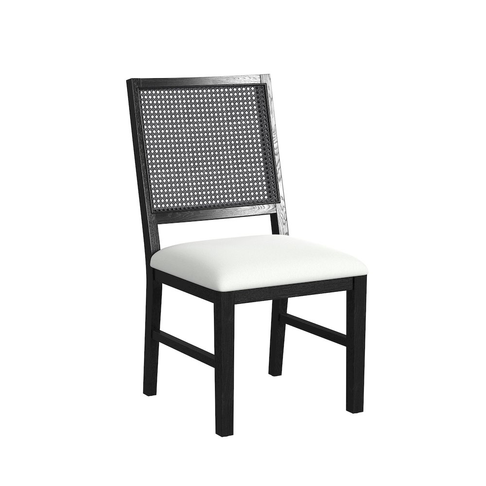 Grenada 5PC Standard Height Dining Set in Black-Table and Four Chairs. Picture 4