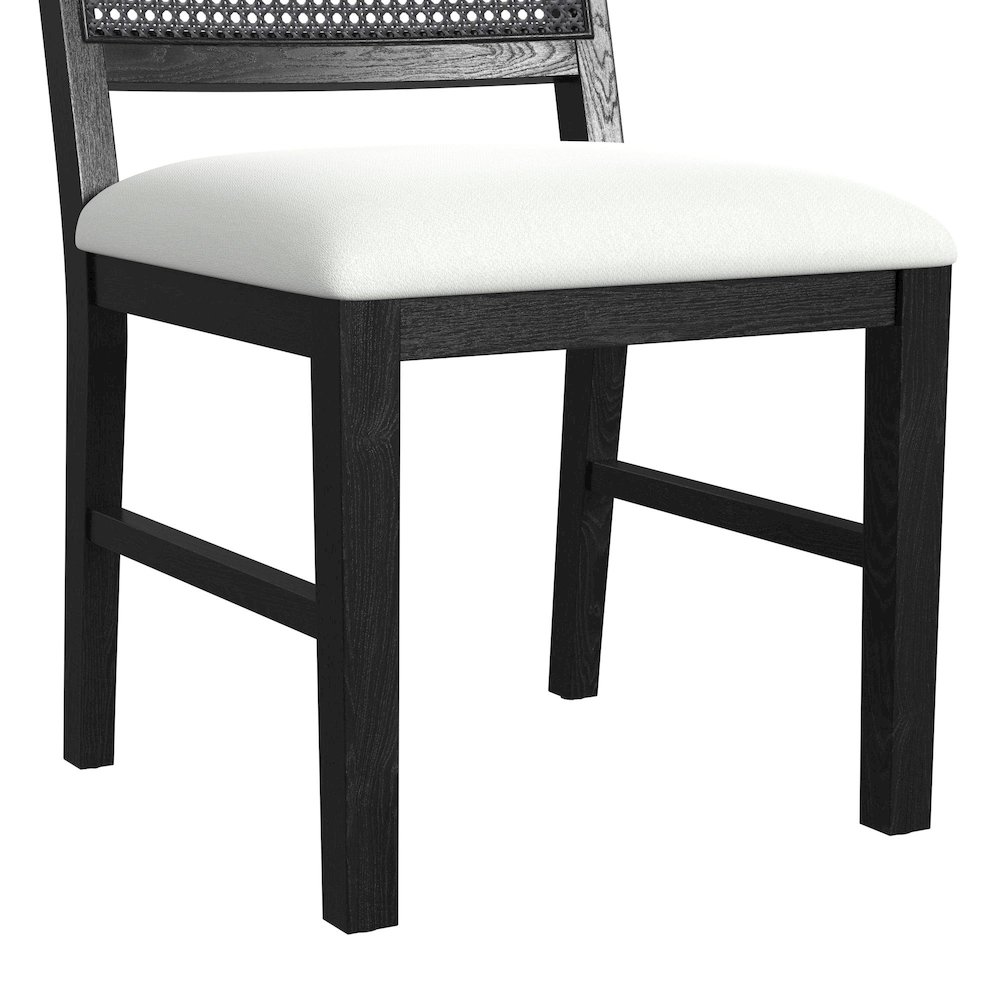Grenada 5PC Standard Height Dining Set in Black-Table and Four Chairs. Picture 8