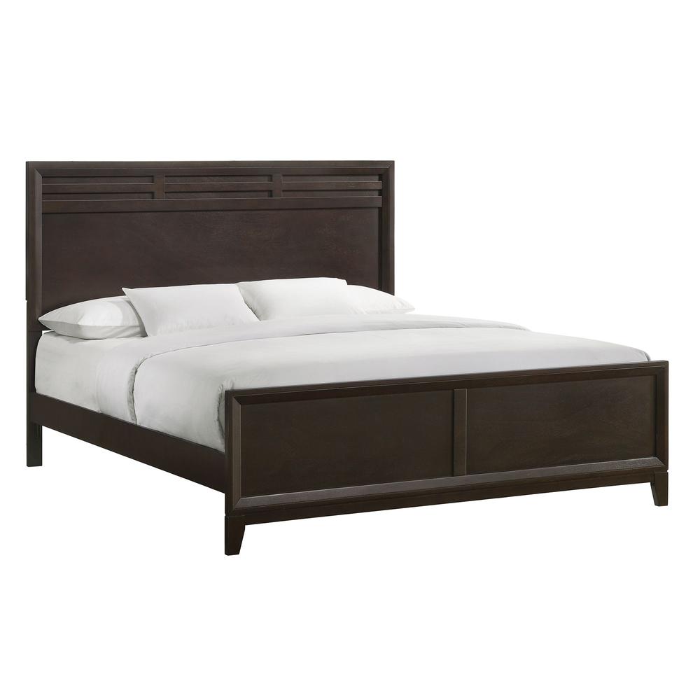 Warren King Panel 3PC Bedroom Set in Merlot. Picture 2