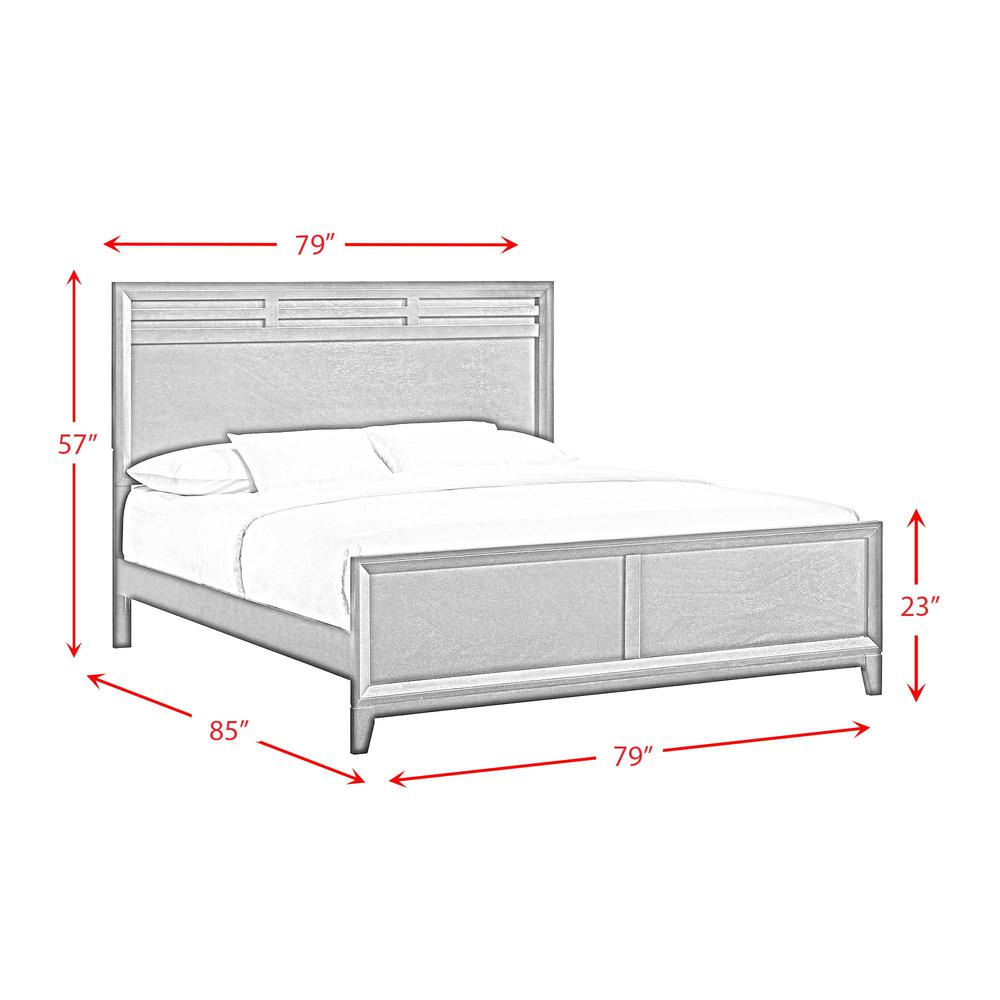 Warren King Panel 3PC Bedroom Set in Merlot. Picture 5