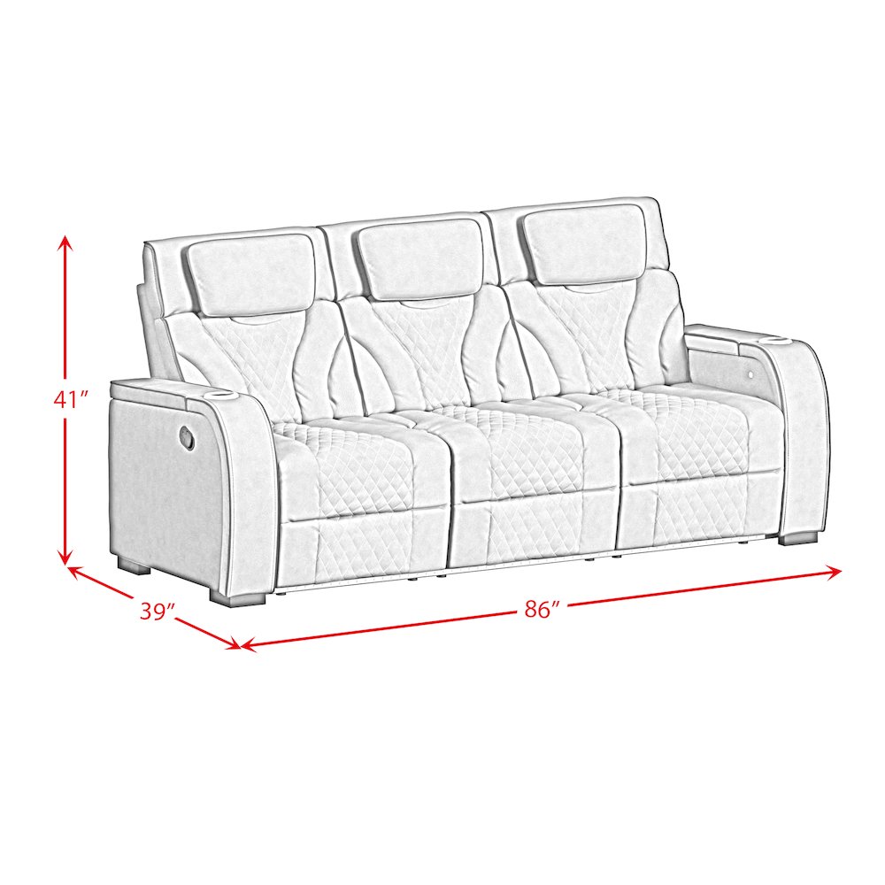 Tundra 2PC Living Room Set in Simba Slate and Black Welt-Sofa & Loveseat. Picture 13