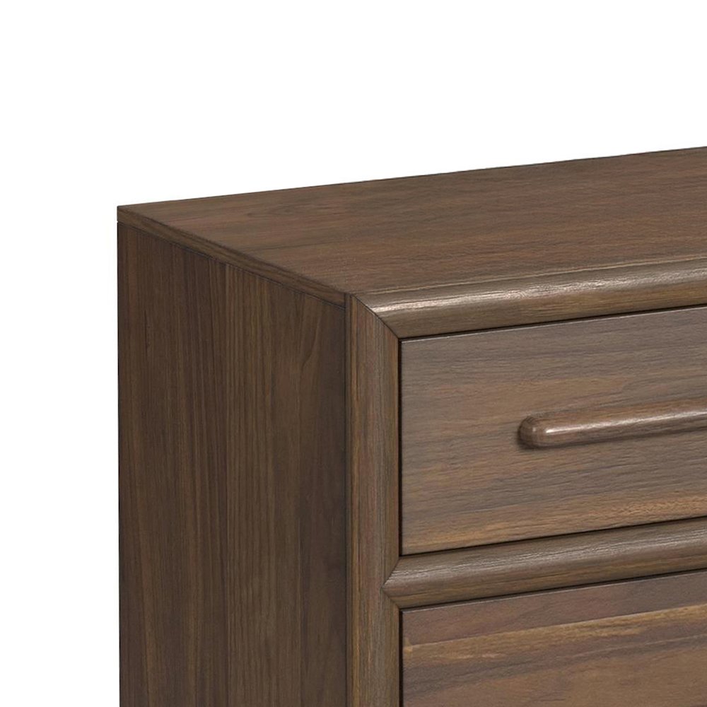 Perth Queen UPH 5PC Bedroom Set with Boucle Beige and LED in Brown. Picture 10
