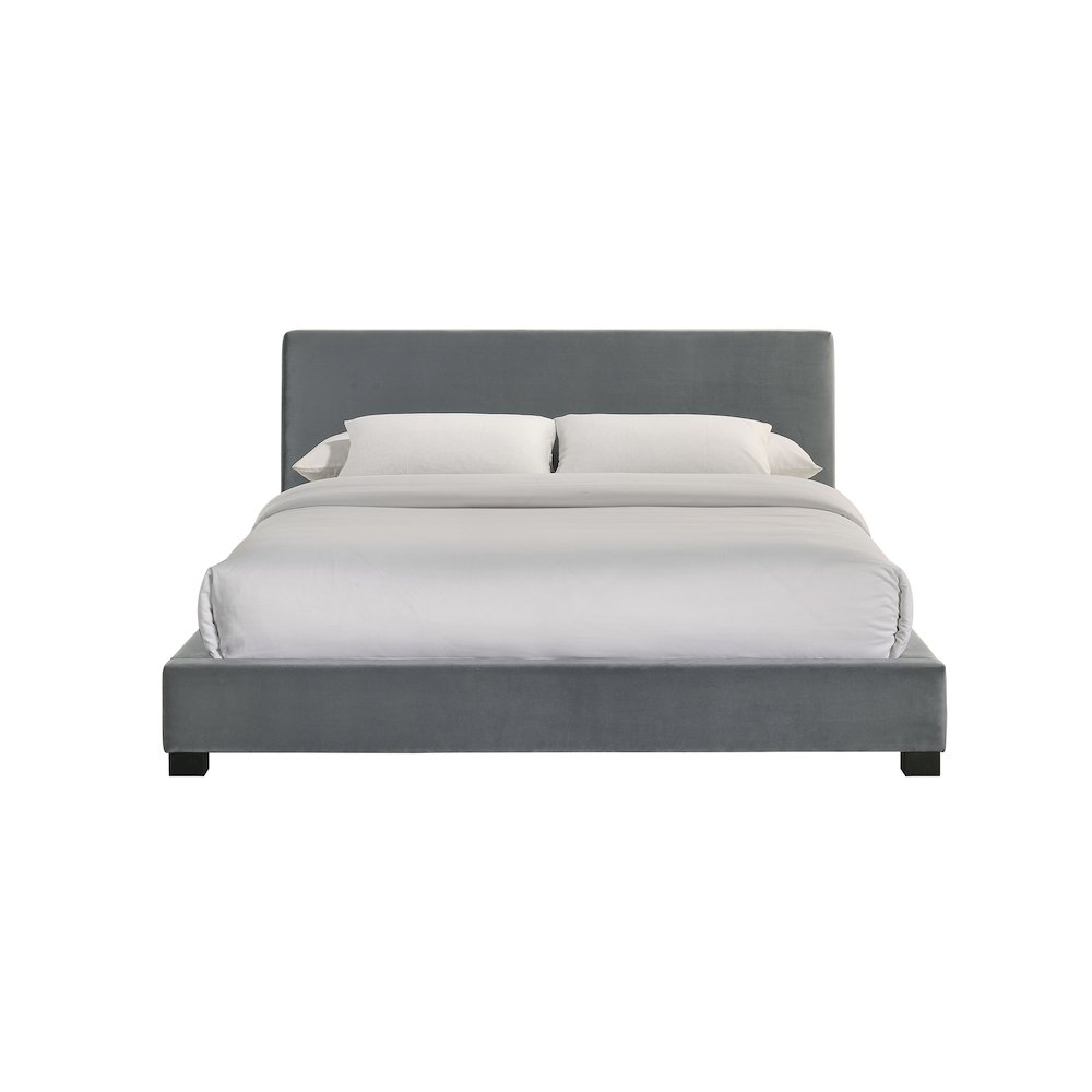 Brookhaven Full UPH Bed in Grey Velvet. Picture 3