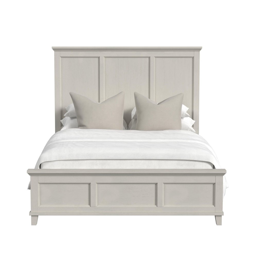 Canterbury Queen Panel Bed in Ivory. Picture 3