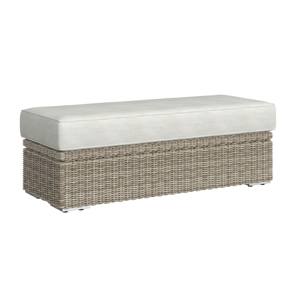 Carmona Ottoman - Natural and Olefin Beige. Picture 1