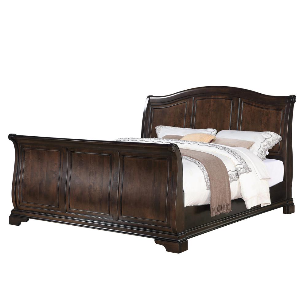 Conley Cherry Queen Sleigh Bed. Picture 60