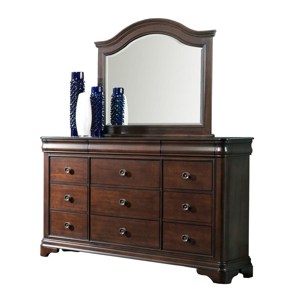 Conley Cherry Queen Sleigh Bed. Picture 61