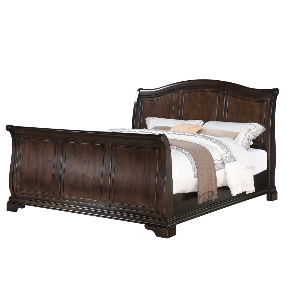Conley Cherry Queen Sleigh Bed. Picture 72
