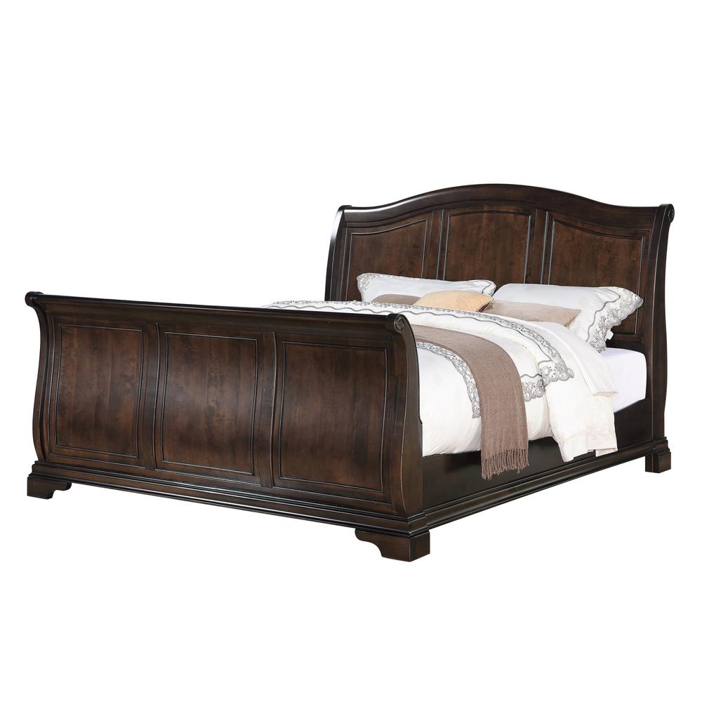Conley Cherry Queen Sleigh Bed. Picture 92