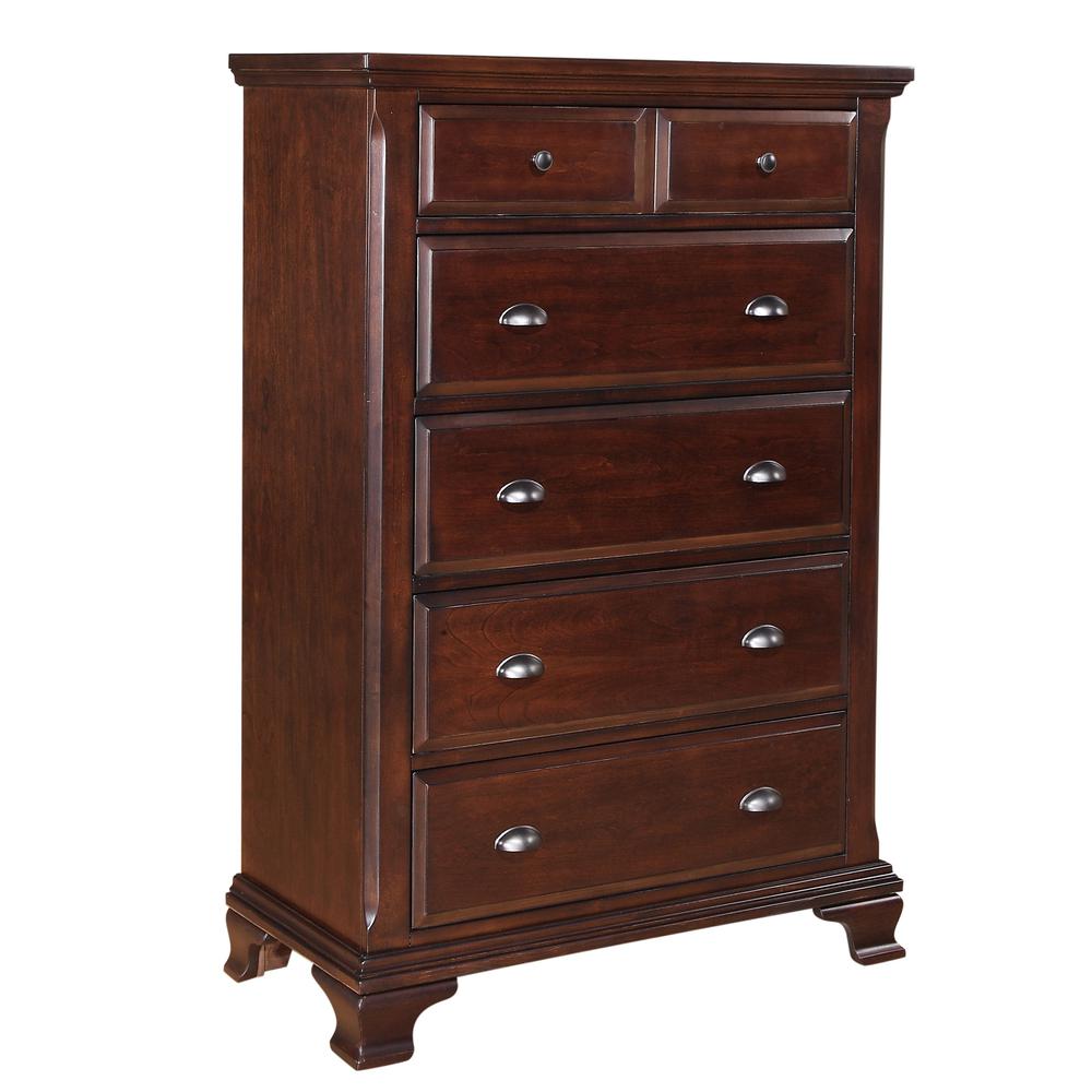 Brinley Cherry Queen Storage Bed. Picture 46