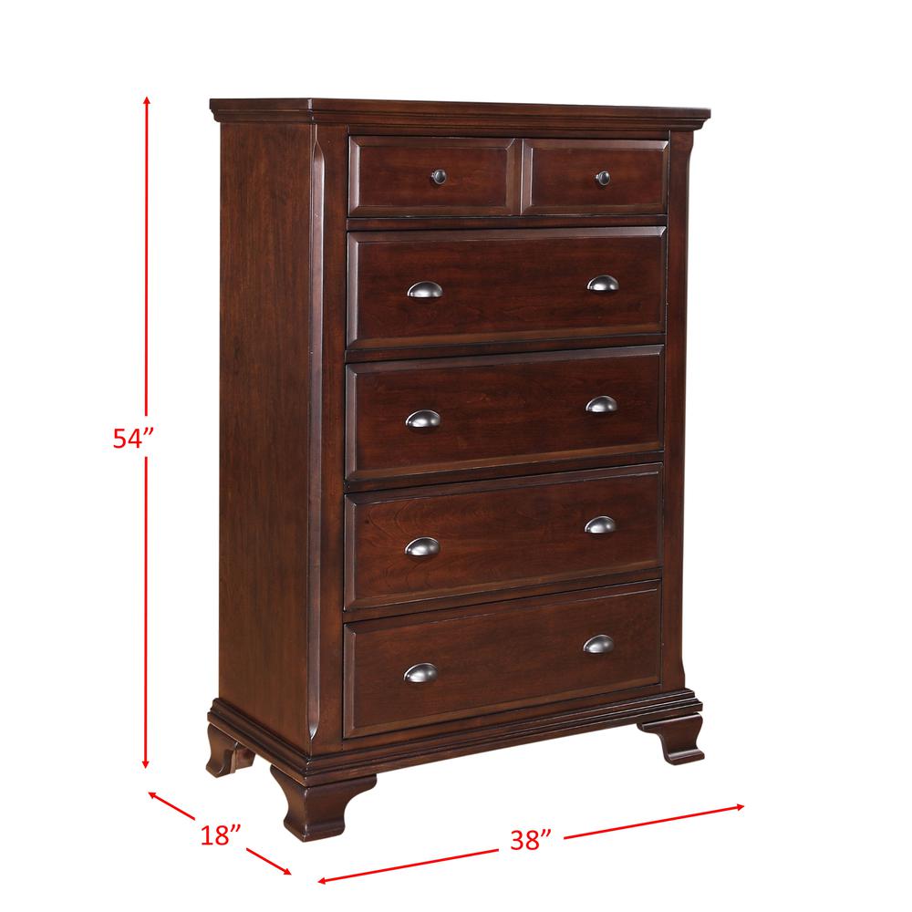 Brinley Cherry Queen Storage Bed. Picture 51