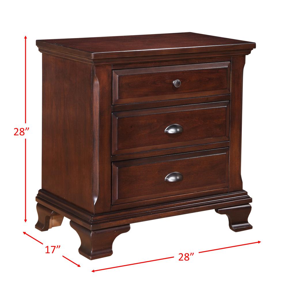 Brinley Cherry Queen Storage Bed. Picture 52