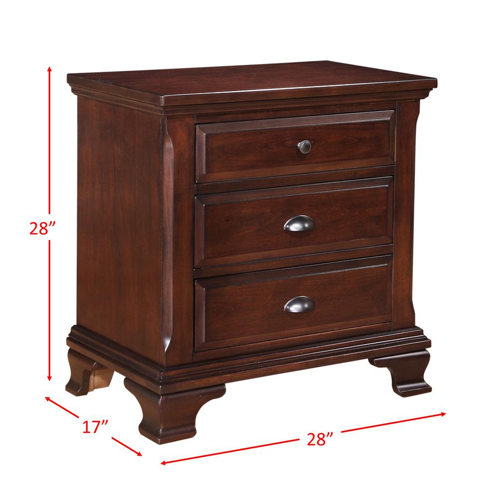 Brinley Cherry Queen Storage Bed. Picture 61