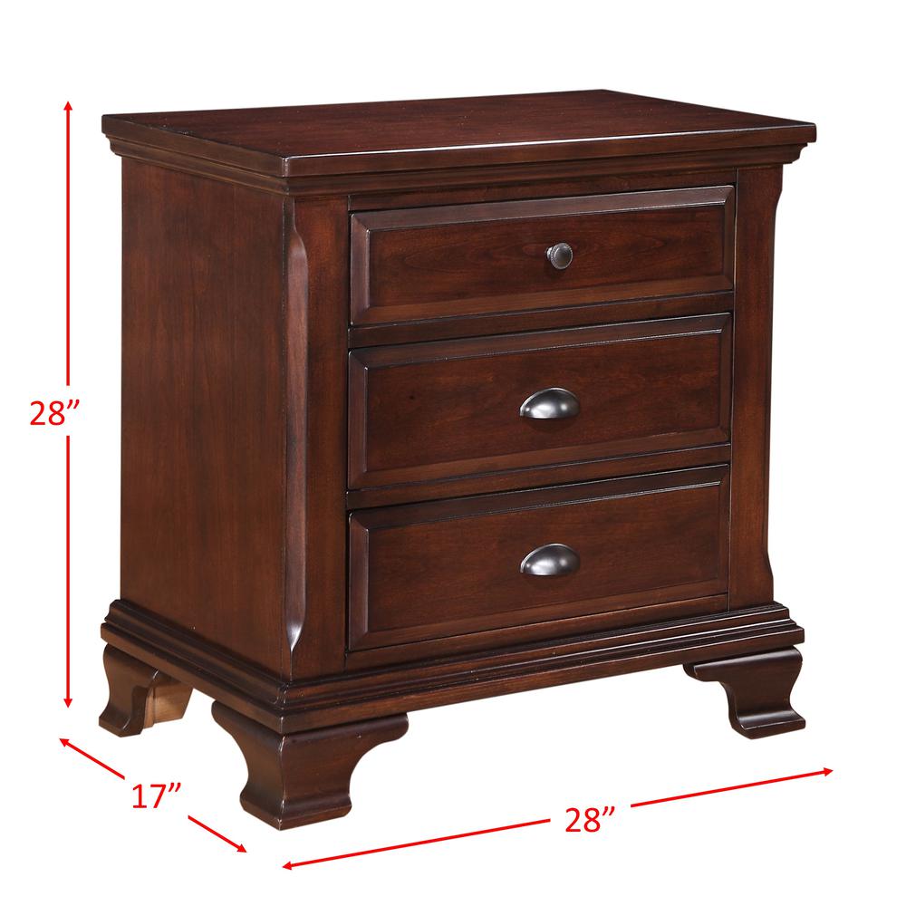 Brinley Cherry Queen Storage Bed. Picture 64