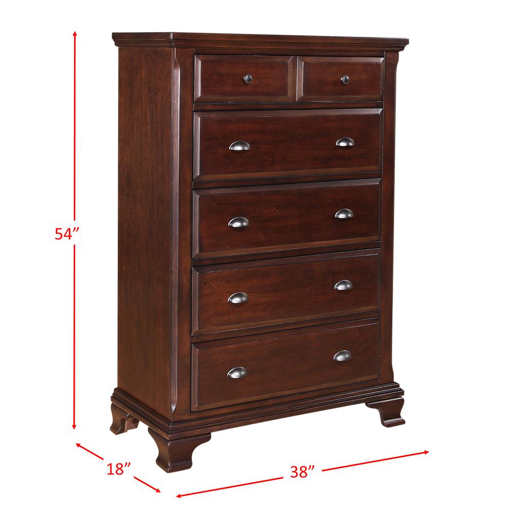 Brinley Cherry Queen Storage Bed. Picture 72