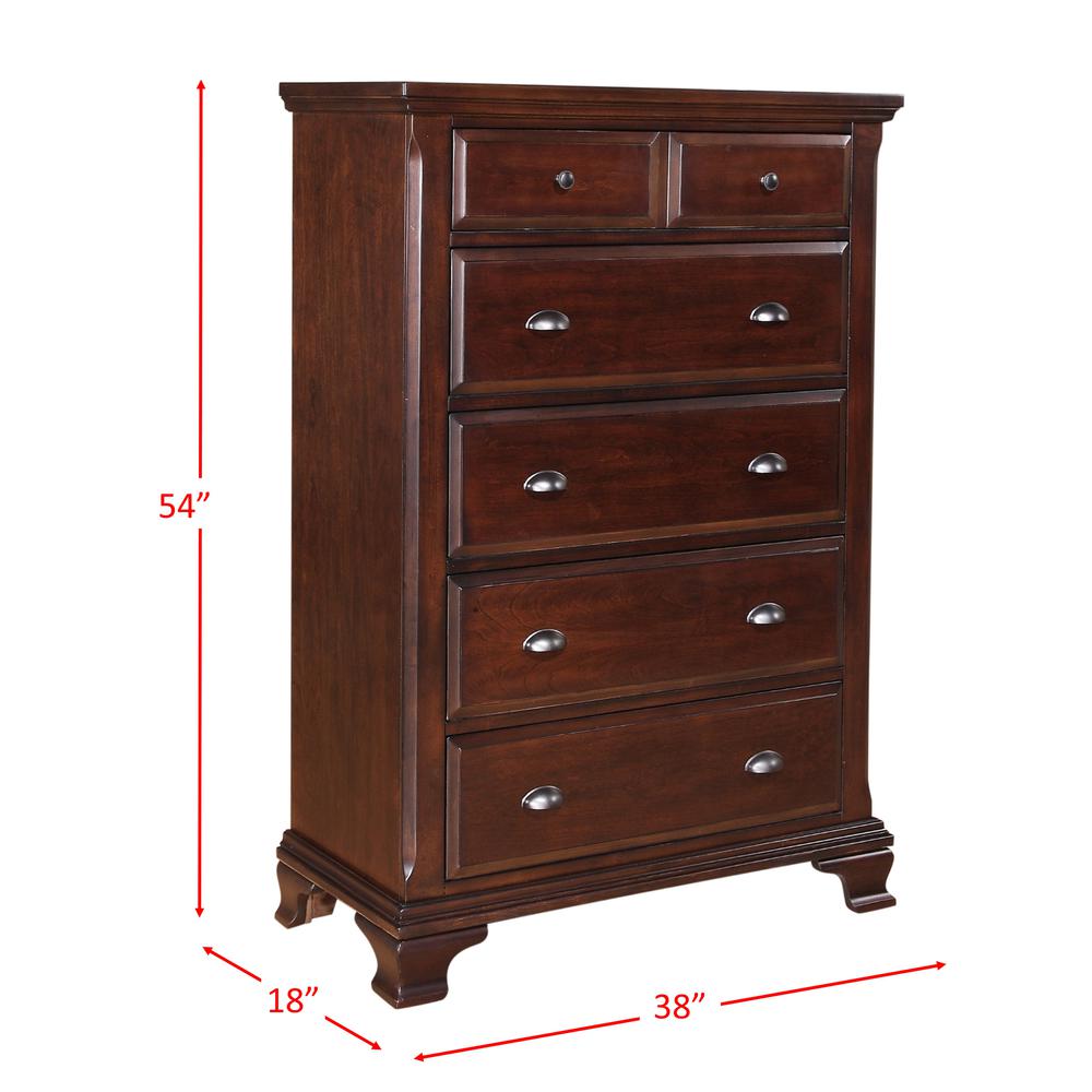 Brinley Cherry Queen Storage Bed. Picture 74