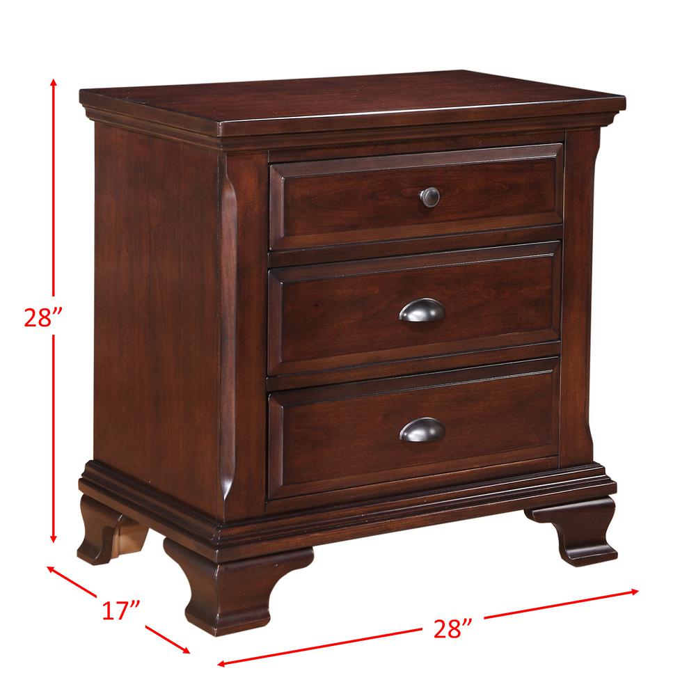 Brinley Cherry Queen Storage Bed. Picture 75