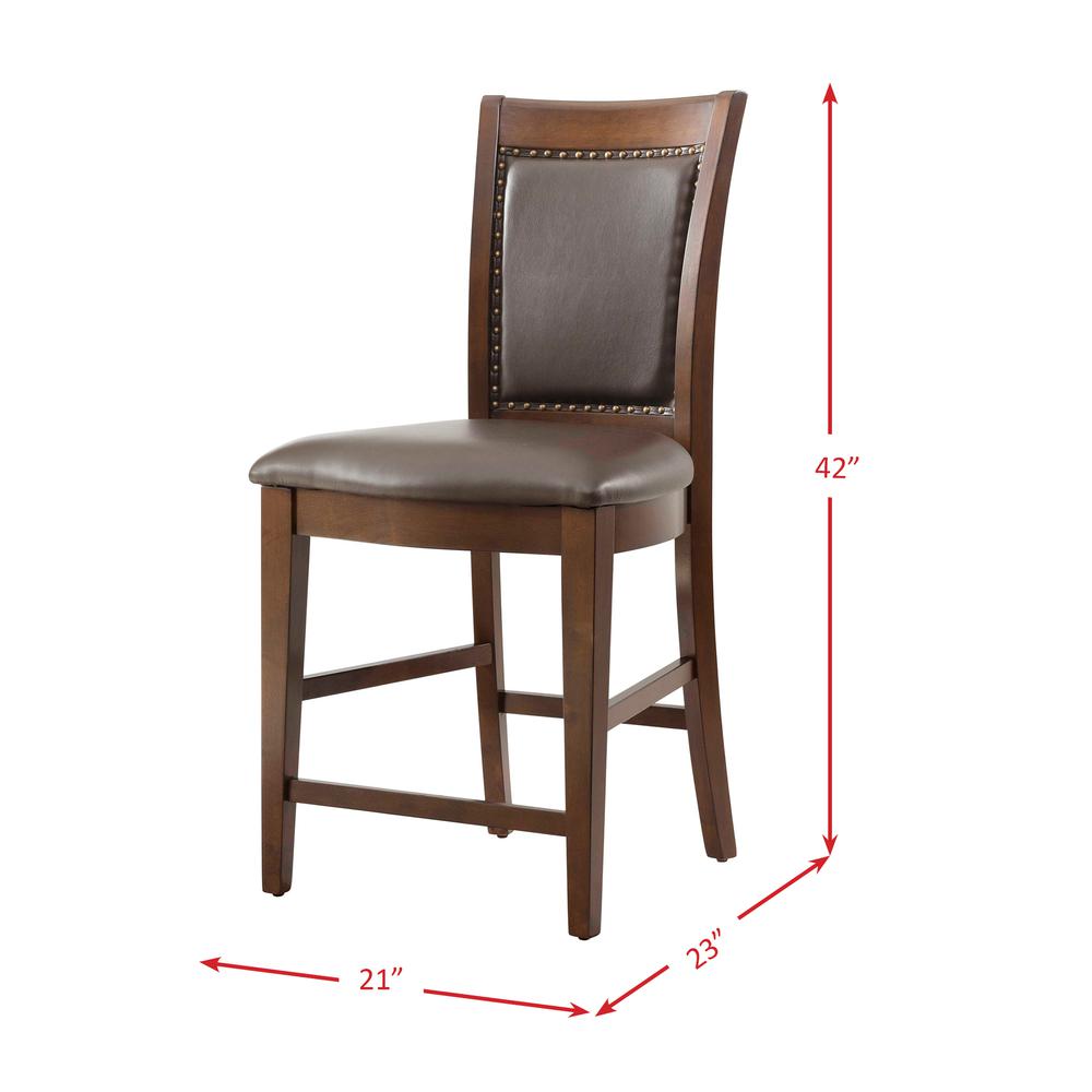 Pruitt Counter 5PC Dining Set-Table & 4 Counter Side Chairs. Picture 14