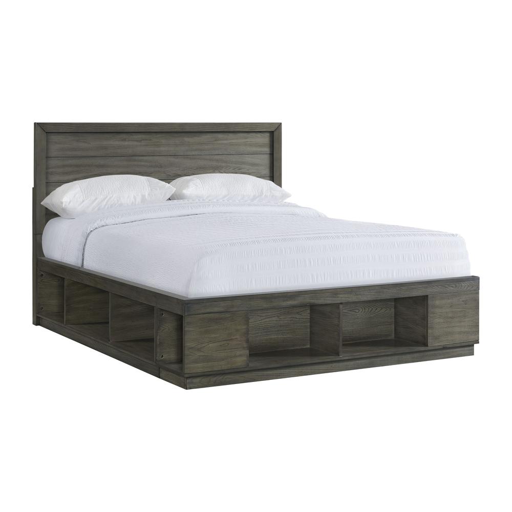 Hollis King Storage Bed with Cubbies. Picture 1