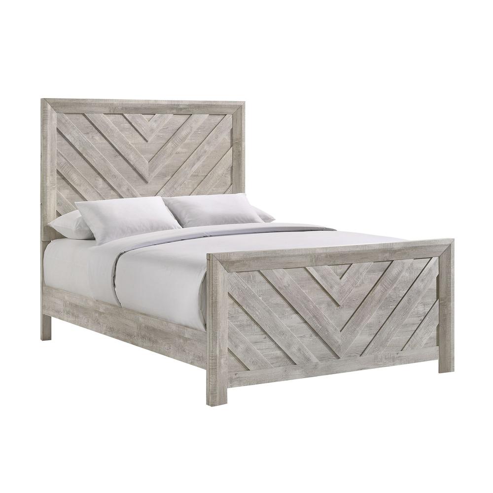 Keely Full Panel Bed in White. Picture 3