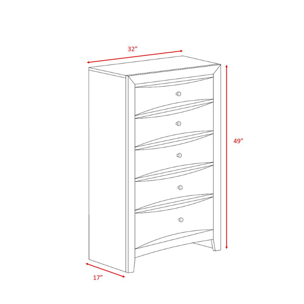 Madison King Storage 5PC Bedroom Set. Picture 13