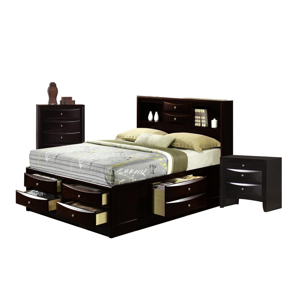 Madison Queen Storage 3PC Bedroom Set. Picture 10