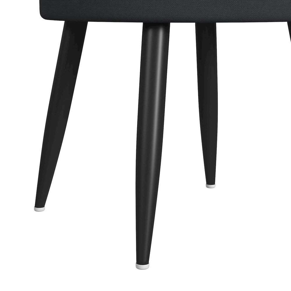 2PC Smart Occasional Table Set in Black- Coffee Table & Round End Table. Picture 10