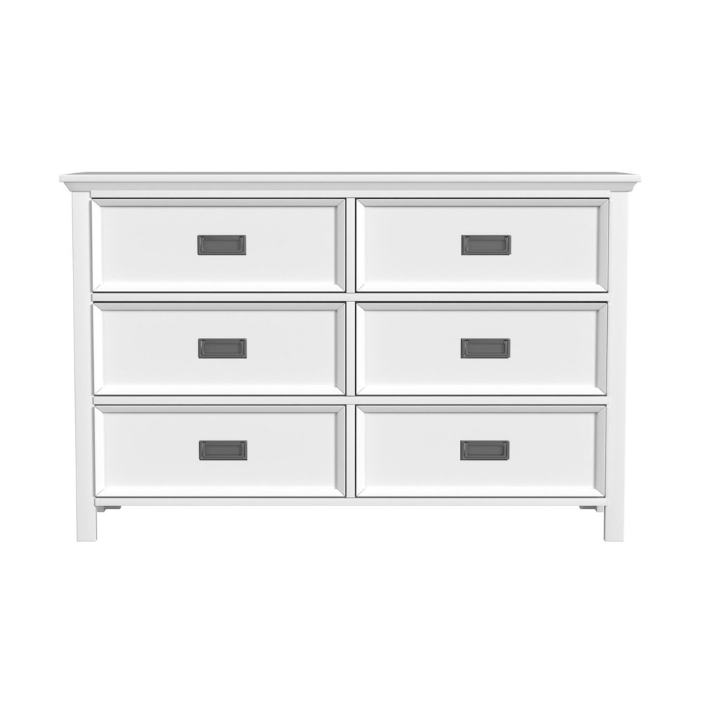 Hampton Kids 6-Drawer Dresser in White. Picture 3