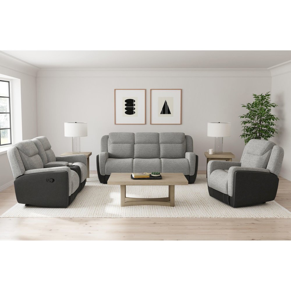 Viper Glider Motion Recliner in Rancho Grey. Picture 4