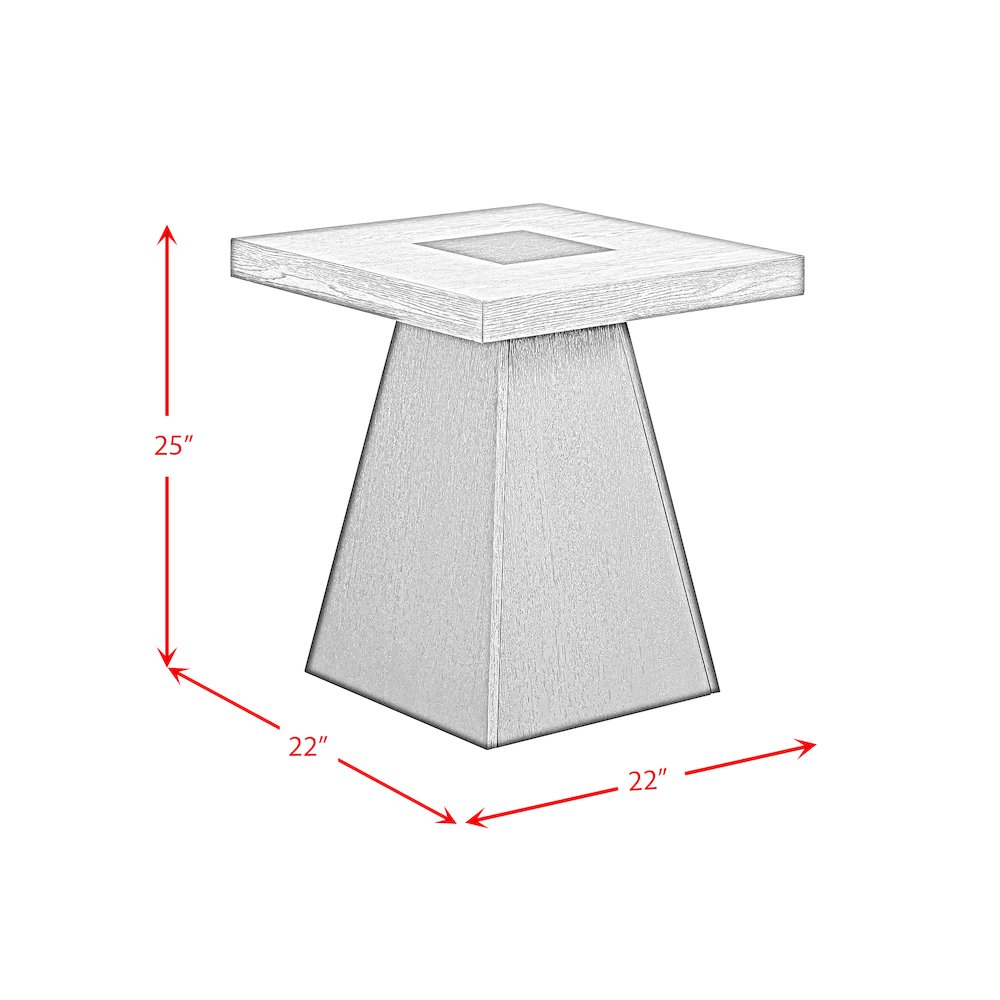 2PC Occasional Table Set in Grey and Dark Espresso-Coffee Table & End Table. Picture 10