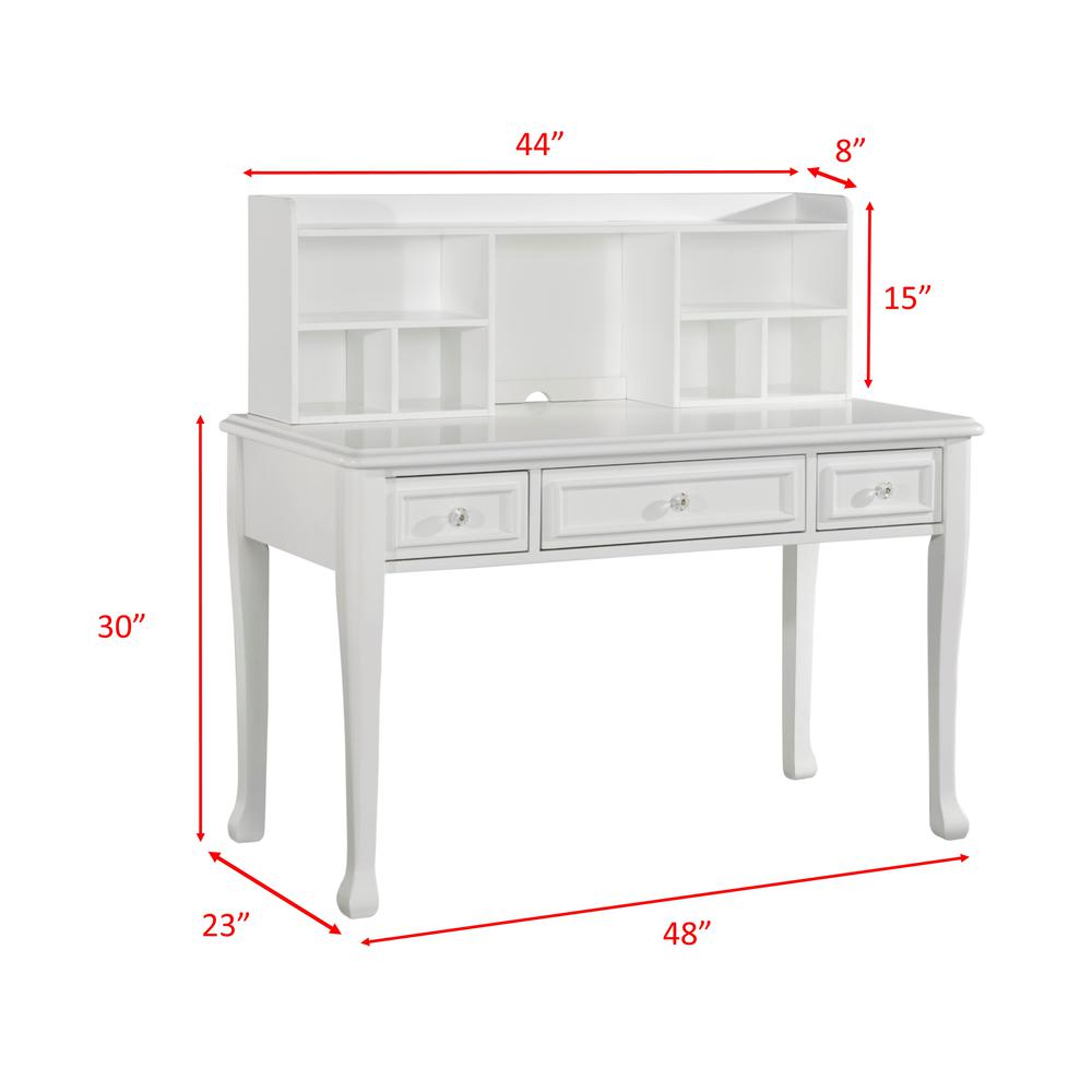 Jenna Desk w/ Hutch. Picture 3
