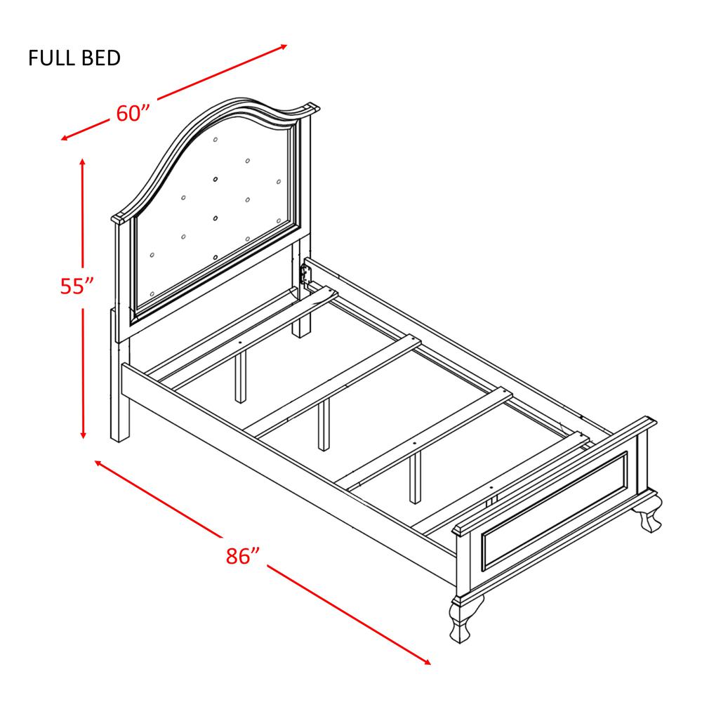Jenna Full Panel 3PC Bedroom Set. Picture 14
