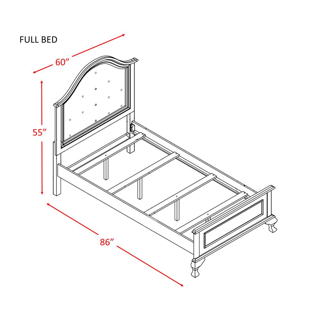 Jenna Full Panel 4PC Bedroom Set. Picture 14