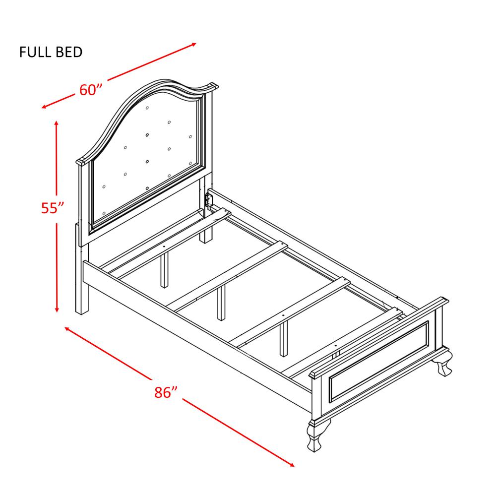 Jenna Full Panel 6PC Bedroom Set. Picture 18