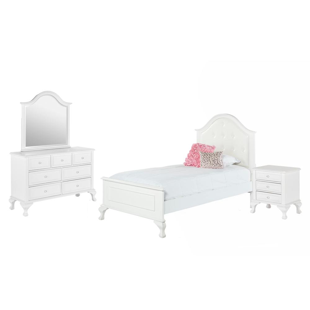 Jenna Twin Panel 4PC Bedroom Set. Picture 10