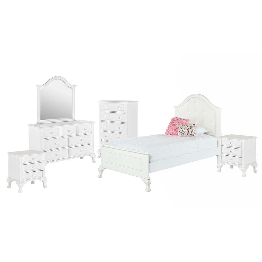 Jenna Twin Panel 6PC Bedroom Set. Picture 12