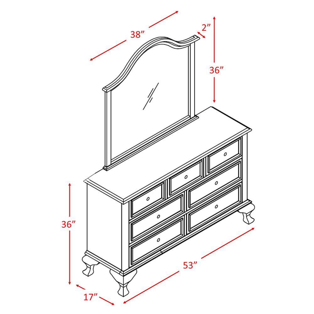 Jenna Twin Panel 6PC Bedroom Set. Picture 21