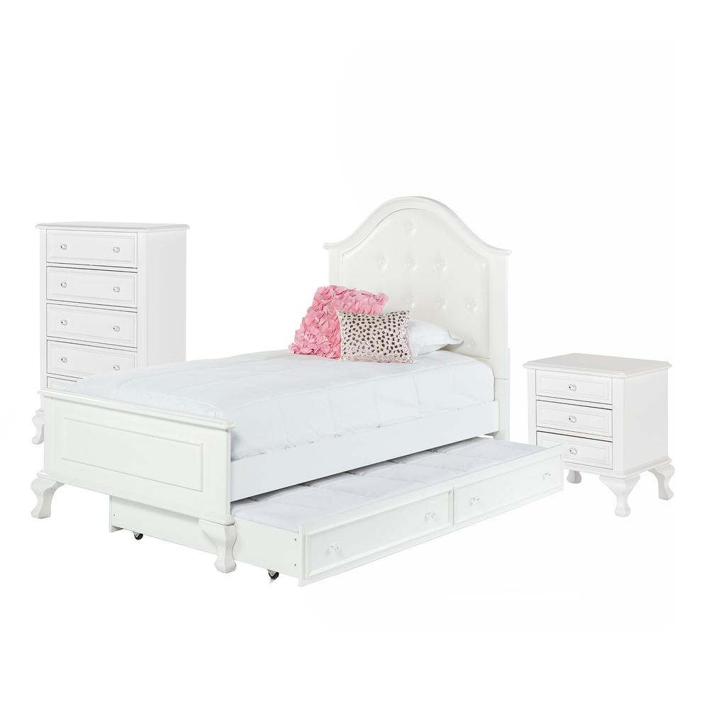 Jenna Twin Panel w/ Trundle 3PC Bedroom Set. Picture 10